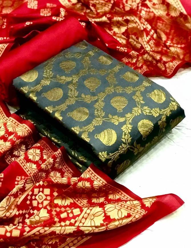 Banarasi Silk Dress 38 Tatesl Fancy  Heavy Silk   Casual Wear Dress Material Collection